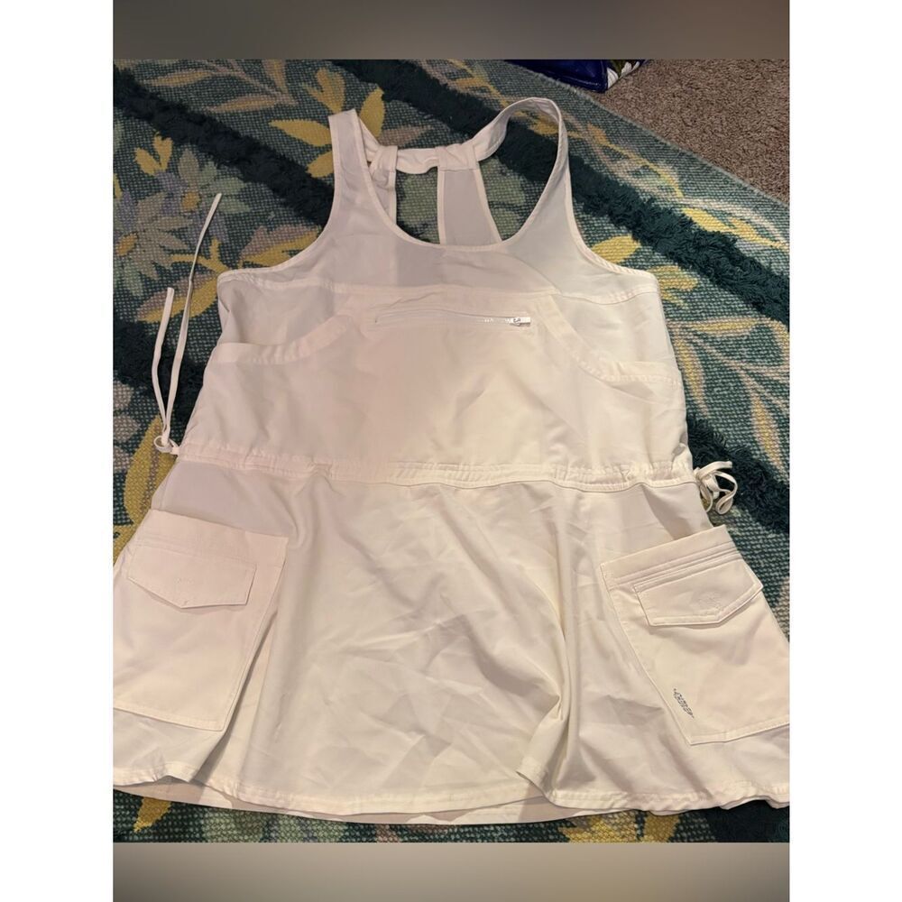 Free People Movement White Tennis Pockets workout dress Medium
